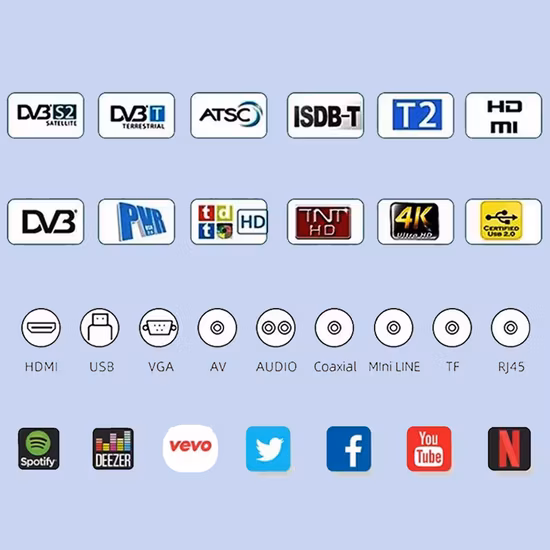 공장 도매 40인치 TV LED 2K 풀 HD TV 안드로이드 스마트 TV 텔레비전